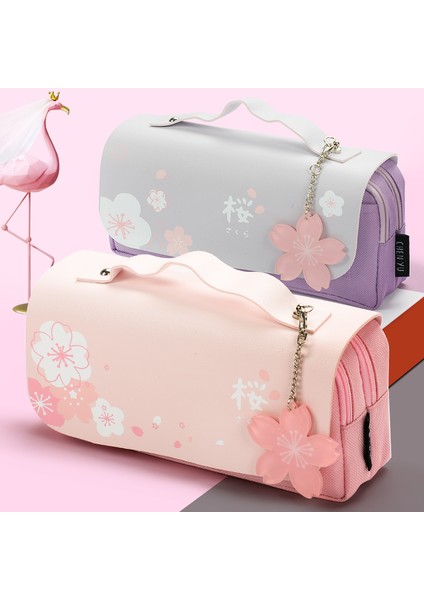 Kedi Yeşil Tarzı Sevimli Kawaii Büyük Kapasiteli Kalem Kutusu Okul Kalem Kutusu Malzemeler Kalem Çantası Kızlar Hediye Kılıfı Kırtasiye (Yurt Dışından) indirimleri