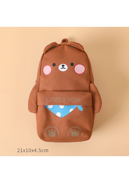 No.4 Tarzı Sevimli Kalem Kutuları Kırtasiye Kalem Kutusu Okul Malzemeleri Broş Kanvas Kalem Kutusu Büyük Kapasiteli Şirin Okul Kalemlikleri (Yurt Dışından)