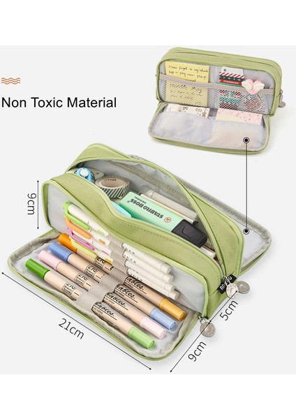 Pembe Tarzı Öğrenciler Için Büyük Kapasiteli Kalem Kutusu Macaron Renkleri Kalem Kılıfı Okul Malzemeleri Saklama Çantası (Yurt Dışından) modelleri