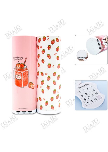 Çilek Tarzı Okul Kalem Kutusu Kod Kilidi Anime Şifreli Kalem Kutusu Nbx Büyük Kapasiteli Yaratıcı Şeffaf Stand Up Kırtasiye Tutucu Kız Erkek (Yurt Dışından)