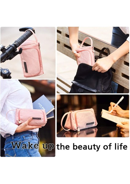 Pembe Stil Pembe Kalem Kutusu Düz Renk Kırtasiye Organizatörü Okul Kızları Için Kalem Kılıfı Tutucu Kanvas Ofis Malzemeleri Makyaj Çantası Hediye Kutusu (Yurt Dışından) modelleri