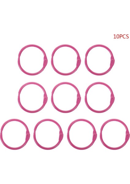 Sıcak Pembe Tarzı Yüksek Metal Gevşek Yaprak Bağlayıcı Halka Kitap Halkaları Dıy Albümler Okul Ofis Malzemeleri El Sanatları (Yurt Dışından)