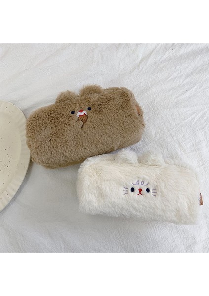 B Tarzı Sevimli Kawaii Peluş Yüksek Kapasiteli Kalem Kutusu Okul Malzemeleri Için Ayı Tasarımlı Kılıf (Yurt Dışından) fırsatları