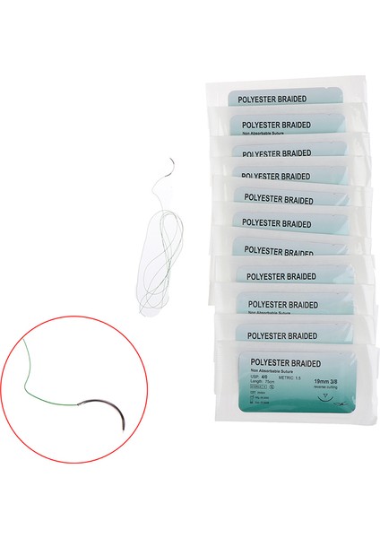 Turuncu Tarzı Sıcak Tıbbi Iğne Dikiş Naylon Polyester Iplik Dikiş Uygulama Seti Öğretim Gösterileri Egzersizleri (Yurt Dışından)