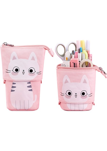 Tek Boynuzlu At Tarzı Sevimli Kedi Kalem Kutusu Kawaii Kalem Kutusu Teleskopik Kalem Tutucu Okul Malzemeleri Öğrenci Kırtasiye Kız Okul Seti Trousse Scolaire (Yurt Dışından) fiyatları