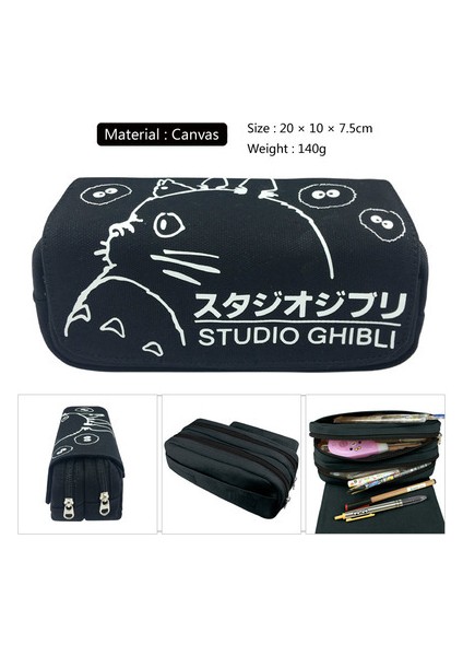 Stil 11 Stil Totoro Komşum No Face Adam Kalem Kutusu Cüzdan Çanta Okul Kalem Fermuarlı Çanta Anime Çizgi Film Çocuklar Hediye (Yurt Dışından) fırsatları