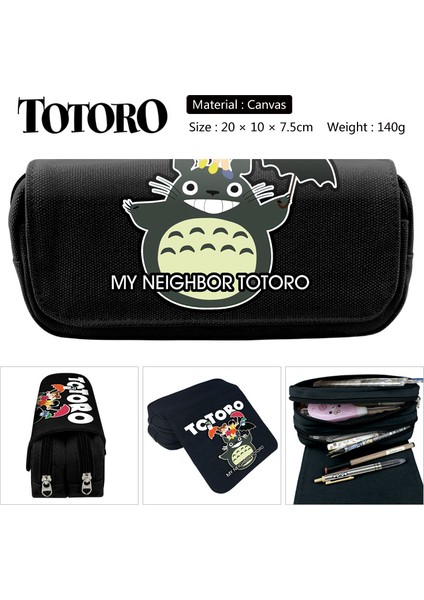 Stil 11 Stil Totoro Komşum No Face Adam Kalem Kutusu Cüzdan Çanta Okul Kalem Fermuarlı Çanta Anime Çizgi Film Çocuklar Hediye (Yurt Dışından) indirimleri