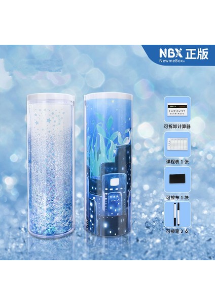 E Stili Nbx Sevimli Kalem Kutusu Çanta Çantası Kılıf Okul Malzemeleri Bilgisayar Ayna (Yurt Dışından)