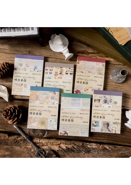 Jiushiyuezhang Tarzı Dünün Mektupları Serisi Kağıt Günlük Scrapbooking Etiketler Ofis Okul Kırtasiye-Stick Notları Memo Blokları - Türkçe E-Ticaret Başlığı (Yurt Dışından) modelleri