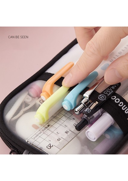 Açık Mavi Tarzı 1 Adet Angoo Şeffaf File Kalem Kutusu Kalem Çantası Yaz Dondurma Renkli Depolama Kılıfı Organizatör Okul Seyahat Için F452 (Yurt Dışından) indirimleri