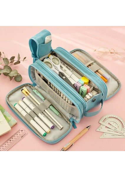 Siyah Stil Angoo Taşınabilir Çok Bölgeli Büyük Kalem Kutusu Kalem Tutucu Kalem Çantası Sevimli Kalem Kutusu Depolama Kılıfı Okul Malzemeleri Kırtasiye Için (Yurt Dışından) fiyatları