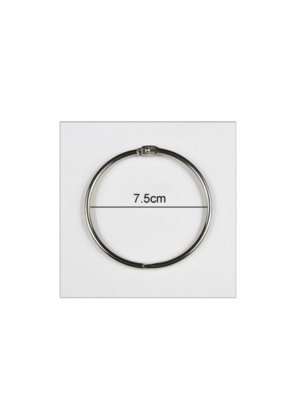 75 mm Tarzı 4 Parça Metal Halka Bağlayıcı Kendin Yap Albümler Gevşek Yapraklı Kitap Halkaları Açma Ofis Bağlama Malzemeleri (Yurt Dışından)