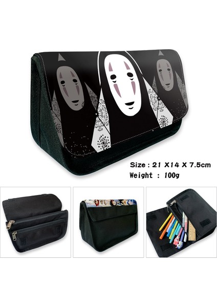 Stil 13 Stil Totoro Komşum No Face Adam Kalem Kutusu Cüzdan Çanta Okul Kalem Fermuarlı Çanta Anime Çizgi Film Çocuklar Hediye (Yurt Dışından)