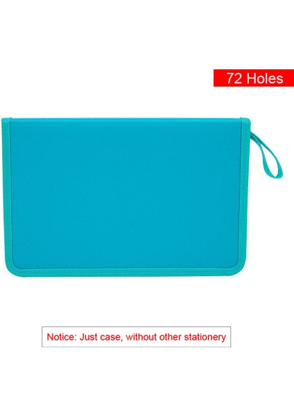 Mavi-72 Delik Stili Tuval Delikli Kalem Kutusu Profesyonel Okul Kalem Çantası Kutu Erkek Kız Öğrenci Sanat Kalemi Saklama Torbası Kırtasiye (Yurt Dışından)