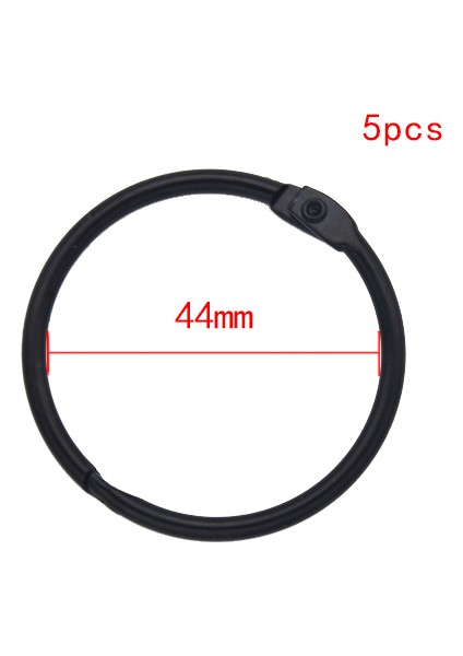 44 mm Tarzı Yüksek Kaliteli Siyah Metal Halkalı Dosya Bağlayıcı mm Kendin Yap Gezgin Defteri Halkaları Açılış Ofis Bağlama Malzemeleri Foto Albümler (Yurt Dışından)