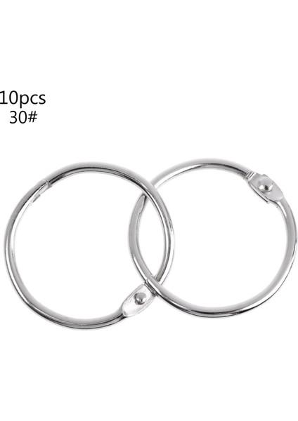 No.30 Tarzı Ootdty Yüksek Metal Bağlayıcı Halka Metal Gevşek Yapraklı Kitap Bağlayıcı Halka Çok Fonksiyonlu Anahtarlık Çember Dıy Albüm (Yurt Dışından)