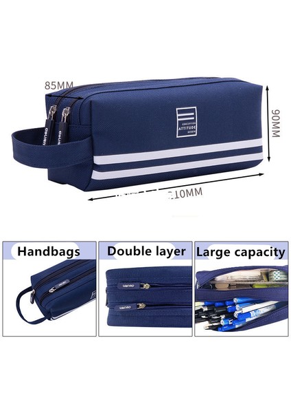 A1 Stili Büyük Kapasiteli Kalem Kutusu Okul Öğrencileri Kırtasiye Kalem Saklama Çantası Malzemeler Kalem Kutusu Ofis Kırtasiye Malzemeleri (Yurt Dışından)