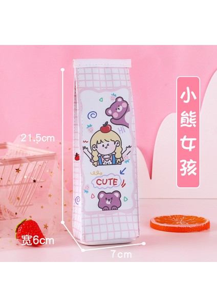 No.4 Tarzı Tulx Sevimli Kılıf Kalem Çantası Kawaii Kalem Kılıfı Okula Dönüş Kalem Kutusu Kawaii Sevimli Okul Malzemeleri (Yurt Dışından)