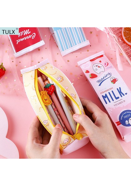 No.4 Tarzı Tulx Sevimli Kılıf Kalem Çantası Kawaii Kalem Kılıfı Okula Dönüş Kalem Kutusu Kawaii Sevimli Okul Malzemeleri (Yurt Dışından) fiyatları