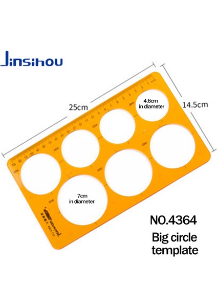 NO.4364 Tarzı Jinsihou Plastik Çizim Şablonu Şablonu Cetvel K Reçine Yumuşak Mimar Inşaat Geometri Matematik Mobilya Eğri Yuvarlak Cetvel (Yurt Dışından)