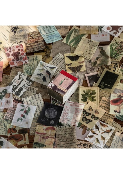 No.1 Tarzı Eski Tarz Kağıt Kart Memo Pad Dekoratif Kırtasiye Scrapbooking Dıy Günlük Albüm Etiket Retro Malzeme (Yurt Dışından)
