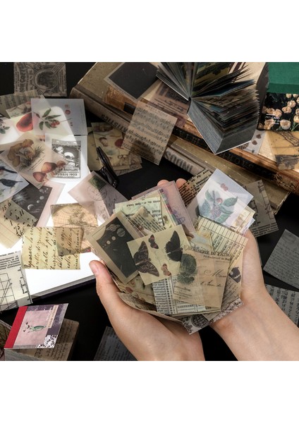 No.1 Tarzı Eski Tarz Kağıt Kart Memo Pad Dekoratif Kırtasiye Scrapbooking Dıy Günlük Albüm Etiket Retro Malzeme (Yurt Dışından) modelleri