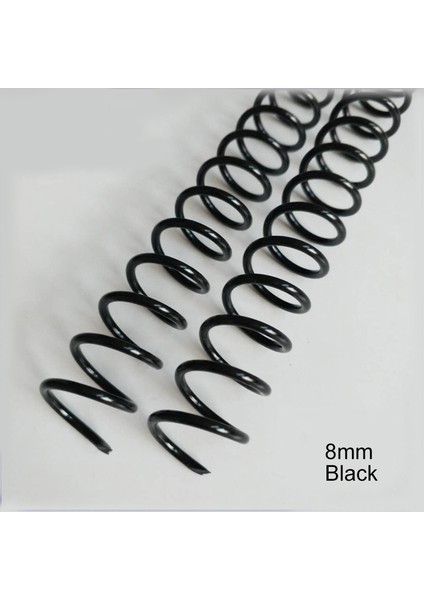 8 mm Kara 48 Delik Stili A4 46 Delikli Plastral Spiral Defter Bağlama Bağlayıcı Klips Spiral Halka Delgeç Halka Ofis Malzemesi (Yurt Dışından)