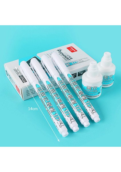 Bir Stil Yağlı Beyaz Doldurulabilir Marker Kalem Graffiti Kalemler Su Geçirmez Kauçuk Boya Kauçuk Kalem Dolgu Boya Kalem Öğrenci Malzemeleri (Yurt Dışından) fiyatları