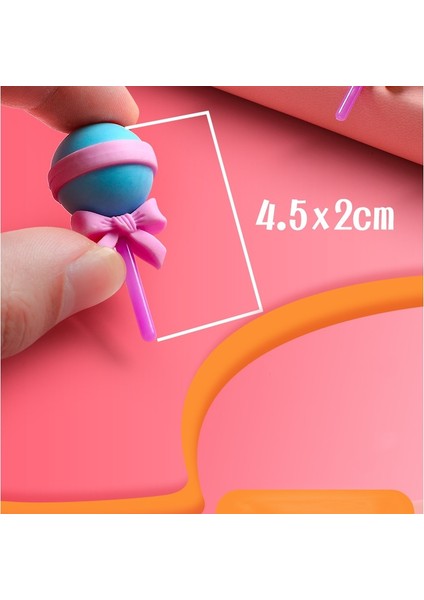 Lolipop Set Stili 4 Parça Lezzetli Tatlı Silgi Seti Minik Lolipop Dondurma Popsicle Donut Kauçuk Kalem Silgisi Çocuklar Okul Öğrenci Ödülü E6774 (Yurt Dışından) fırsatları