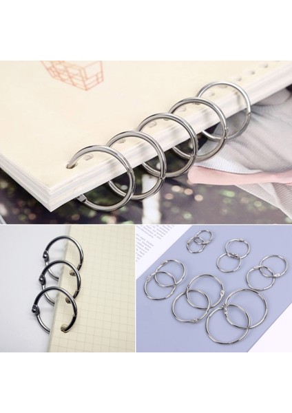 No.25 Tarzı Metal Gevşek Yaprak Kitap Bağlayıcı Halka Anahtarlık Çember Dıy Albüm (Yurt Dışından) indirimleri