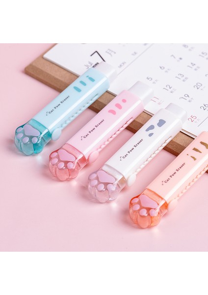 Rastgele 1 Adet Tarzı Sevimli Kedi Pençe Silgisi Sevimli Kalem Silgisi Kawaii Tasarım Itme Çekme Silgisi Düzeltme Aracı Kırtasiye (Yurt Dışından) fırsatları