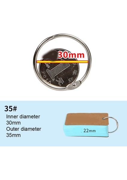 30 mm Şerit Stili 5 Adet Metal Defter Halkası Altın Binder Menteşeli Halka Okul Gezgin Yaprak Açma Dairesi Hoops Scrapbook Albüm Ofis Bağlama Halkası (Yurt Dışından)