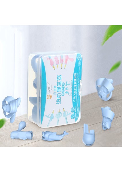 Pembe Set Stili Çocuklar Için Yazma Kalem Tutucu Kalemlik Silikon Kalem Yardım Kavrama Düzeltme Cihazı (Yurt Dışından) modelleri