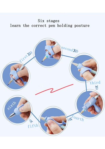 Pembe Set Stili Çocuklar Için Yazma Kalem Tutucu Kalemlik Silikon Kalem Yardım Kavrama Düzeltme Cihazı (Yurt Dışından) fırsatları