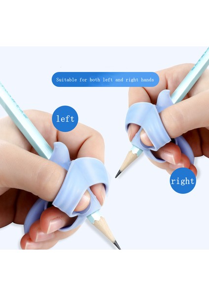 Pembe Set Stili Çocuklar Için Yazma Kalem Tutucu Kalemlik Silikon Kalem Yardım Kavrama Düzeltme Cihazı (Yurt Dışından) indirimleri