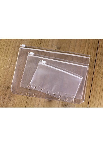 A5 Kart Çanta 2 Adet Stil A5 A6 A7 Pvc Şeffaf Dosya Küçük Şeyler Saklayıcı 6 Delikli Spiral Bağlayıcı Defter Planlayıcı Ajanda Filofax (Yurt Dışından)