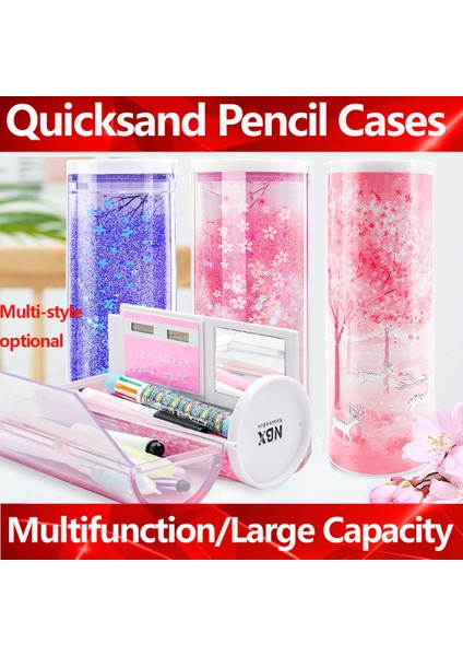 Stil 16 Stil Kalem Kutusu Şeffaf Sıvı Hareketli Kalem Kutuları Nbx Çok Fonksiyonlu Kalem Kutusu Yaratıcı Silindirik Kalem Kutusu Büyük Kapasiteli Çocuk (Yurt Dışından) modelleri