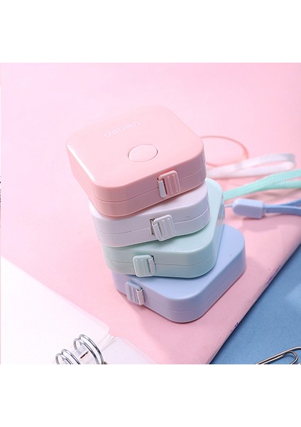 Rastgele Stil Sevimli Şeker Renkli Cetvel Şirin Macaron Ölçüm Bandı Kutusu Taşınabilir Moda Tasarım Okul Ofis Cetveller Kırtasiye Malzemeleri (Yurt Dışından)