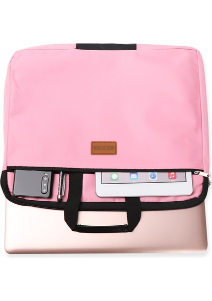 Type1-Pembe Stili A4 Boyutlu Çift Katmanlı Dosya Çantası Oxford Kumaş Büyük Kapasiteli Su Geçirmez Dosya Klasörü Tutmaç Fermuar Tuval Iş Kitap Dosyası (Yurt Dışından)