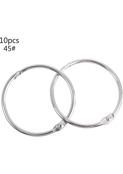 No.45 Tarzı Ootdty Yüksek Metal Bağlayıcı Halka Metal Gevşek Yapraklı Kitap Bağlayıcı Halka Çok Fonksiyonlu Anahtarlık Çember Dıy Albüm (Yurt Dışından)