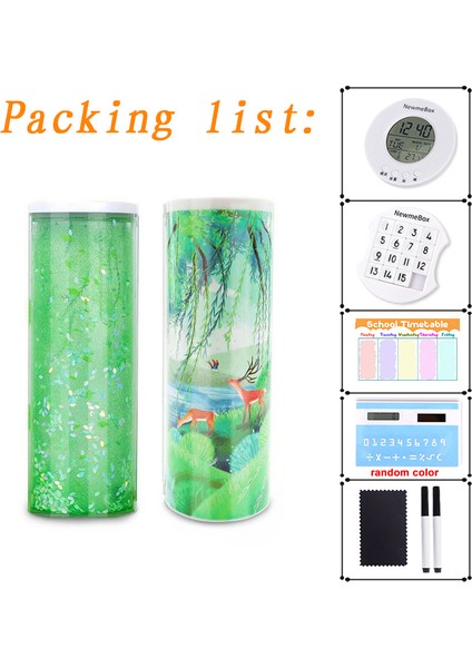 Şeffaf Yeşil Stil Nbx Beyaz Tahta Silgisi Şeffaf Ayakta Duran Anime Kalem Kılıfı Kawaii Kırtasiye Kalemlik Okul Malzemeleri Kızlar ve Erkekler Için 2021 (Yurt Dışından)