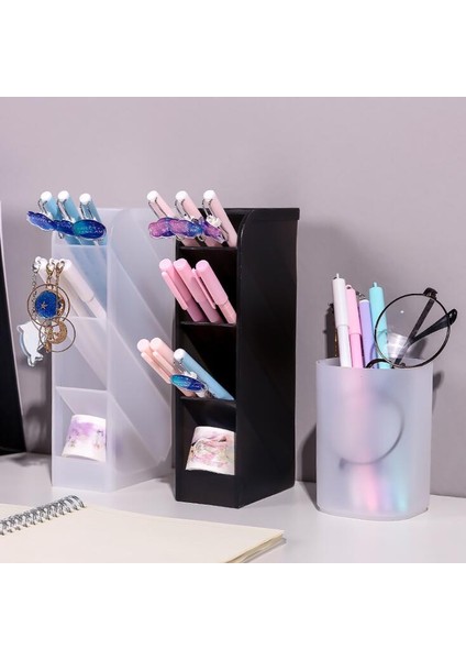 Küçük Bling Pembe Tarzı Sharkbang Sevimli Büyük Kapasiteli Masa Kalemlik Makyaj Saklama Kutusu Masaüstü Düzenleyici Standı Durum Okul Ofis Kırtasiye (Yurt Dışından) indirimleri