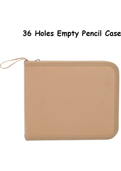 36 Delik Haki Stili Kızlar ve Erkekler Için Büyük Katlanabilir Kalem Kutusu Büyük Kartuş Çantası Okul Kalem Kutusu - Tuval Ceza Delikli Stationery Kılıfı (Yurt Dışından)