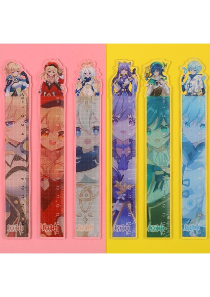 YC-2183 Tarzı Etki Cetveli Çizgi Cetveli Karikatür Keqing Klee Barbatos Sevimli Kawaii Kırtasiye Öğrenci Çizim Malzemeleri Okul Malzemeleri Şirin (Yurt Dışından) modelleri
