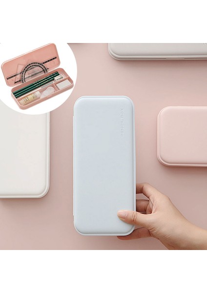 Beyaz Stil Kawaool Kalem Kutusu Masa Düzenleyici Kore Ofis Malzemeleri (Yurt Dışından) modelleri