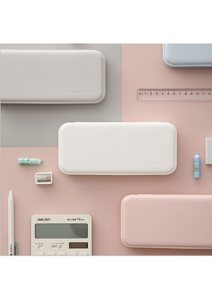 Beyaz Stil Kawaool Kalem Kutusu Masa Düzenleyici Kore Ofis Malzemeleri (Yurt Dışından) indirimleri