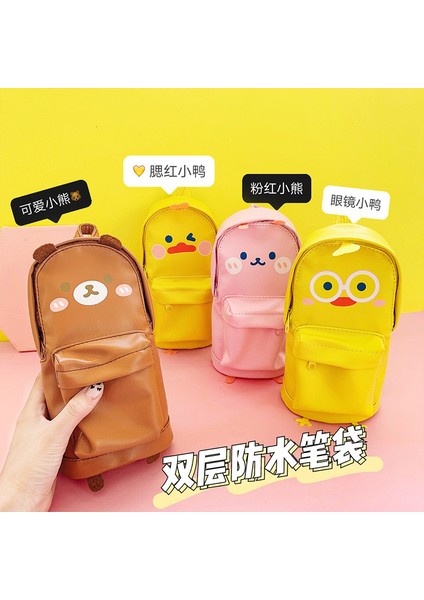 1 Adet Bir Stil Sıcak Satış Sevimli Su Geçirmez Ördek Ayı Kalem Kutusu Büyük Kapasiteli Kırtasiye Çantası Öğrenme Kırtasiye Sevimli Kalem Kutusu (Yurt Dışından) fiyatları