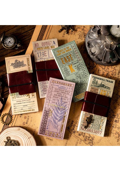 Zhongshijizhilu Tarzı Not Defterleri Yapışkan Notlar Bilet Koleksiyoncusu Serisi Kağıt Günlüğü Scrapbooking Etiketler Ofis Okul (Yurt Dışından) modelleri