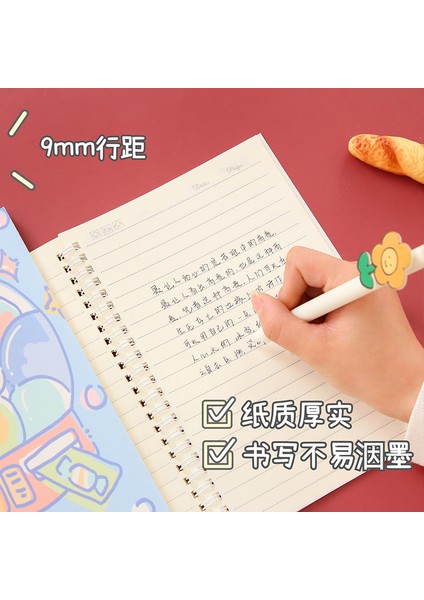 H Rastgele 1pc Stili Sevimli Karikatür A5 Spiral Defter 60 Sayfa Kawaii Tavşan Ayı Günlük Haftalık Planlayıcı Not Defteri Zaman Organizatörü Okul Malzemeleri Bloknot (Yurt Dışından) fırsatları