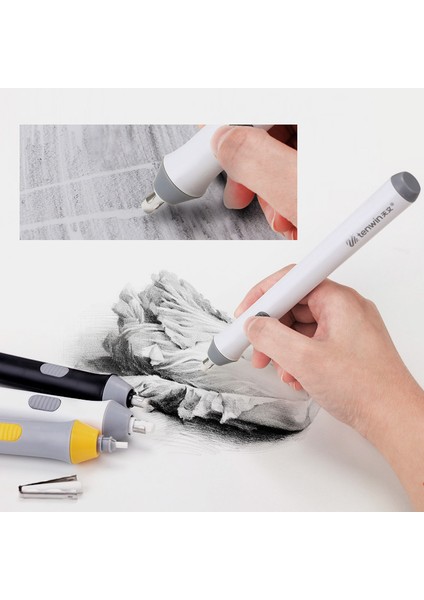 Beyaz Lastik Set Stili Tenwin Elektrikli Otomatik Eskiz Kalem Silgisi Yazma Okul Öğrenci Malzemeleri Kırtasiye Çocuklar Çizim Eskiz Kırtasiye Silgisi (Yurt Dışından) fırsatları